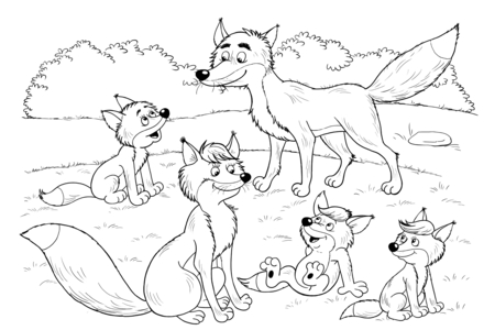Coloriage Animaux-foret5 – 10doigts.fr