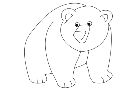 Coloriage Ours01 – 10doigts.fr