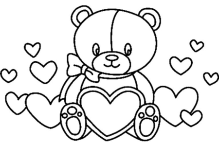 Coloriage Ourson 01 – 10doigts.fr
