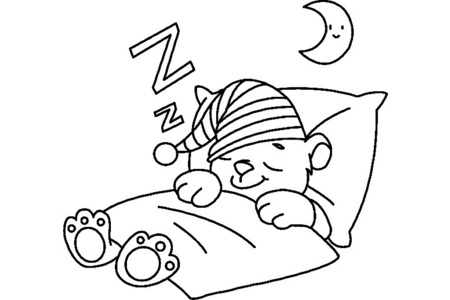 Coloriage Ourson 044 – 10doigts.fr