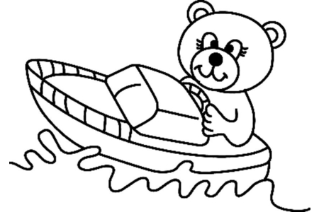 Coloriage Ourson 061 – 10doigts.fr