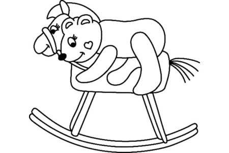 Coloriage Ourson 066 – 10doigts.fr