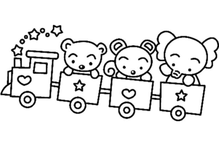 Coloriage Ourson 083 – 10doigts.fr