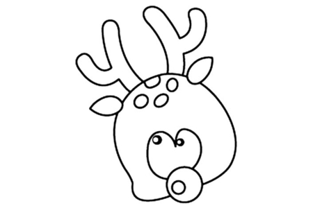 Coloriage Renne 03 – 10doigts.fr