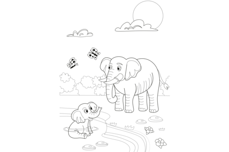 Coloriage Animaux-jungle14 – 10doigts.fr