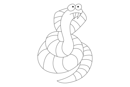 Coloriage Serpent01 – 10doigts.fr