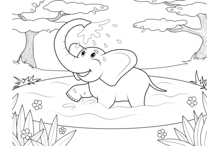 Coloriage Animaux-savane9 – 10doigts.fr