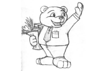 Coloriage Ourson 17 – 10doigts.fr