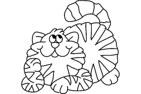 Coloriage Chat 20 – 10doigts.fr