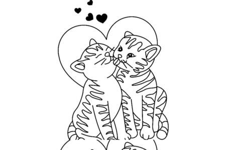 Coloriage Chat 23 – 10doigts.fr