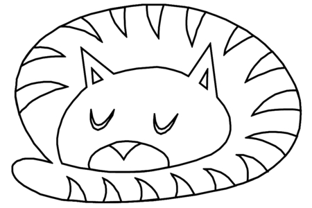 Coloriage Chat 34 – 10doigts.fr