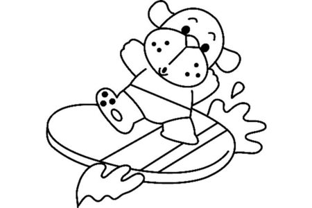 Coloriage Chien 06 – 10doigts.fr