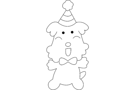 Coloriage Chien 09 – 10doigts.fr