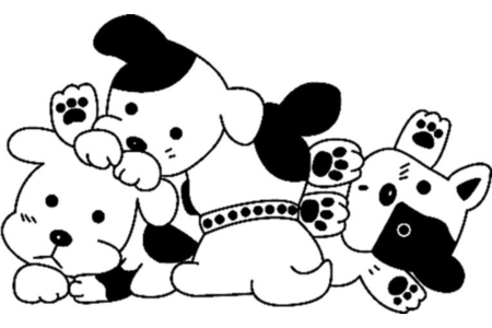 Coloriage Chien 10 – 10doigts.fr