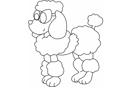 Coloriage Chien 18 – 10doigts.fr