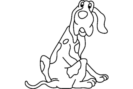 Coloriage Chien 30 – 10doigts.fr