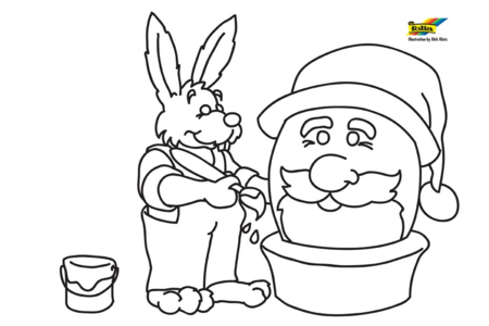 Coloriage Lapin n51 – 10doigts.fr