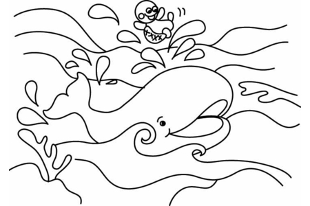 Coloriage Baleine 04 – 10doigts.fr