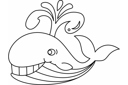 Coloriage Baleine 05 – 10doigts.fr