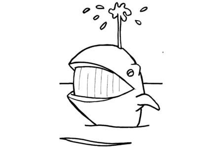 Coloriage Baleine 06 – 10doigts.fr