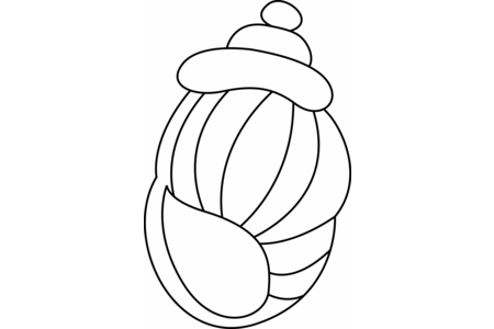 Coloriage Coquillage 04 – 10doigts.fr