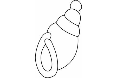 Coloriage Coquillage 05 – 10doigts.fr