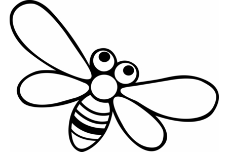 Coloriage Abeille 02 – 10doigts.fr