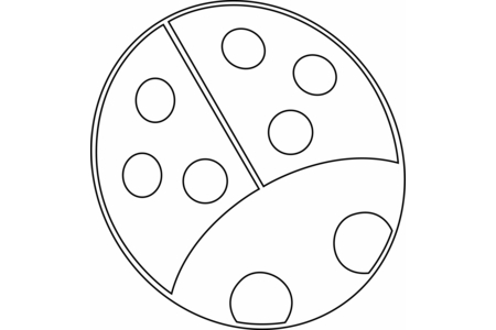 Coloriage Coccinelle 07 – 10doigts.fr