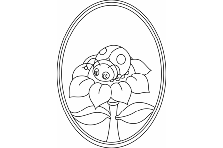 Coloriage Coccinelle 09 – 10doigts.fr