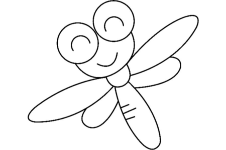 Coloriage Libellule 01 – 10doigts.fr