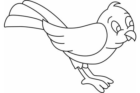 Coloriage Oiseau 01 – 10doigts.fr