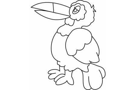 Coloriage Oiseau 02 – 10doigts.fr