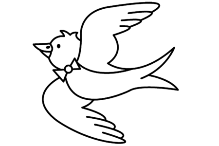 Coloriage Oiseau 09 – 10doigts.fr
