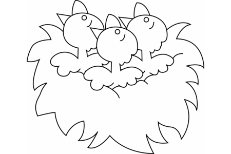 Coloriage Oiseau 13 – 10doigts.fr