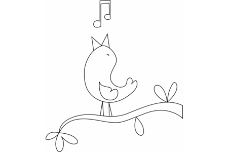 Coloriage Oiseau 15 – 10doigts.fr