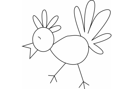 Coloriage Oiseau 18 – 10doigts.fr