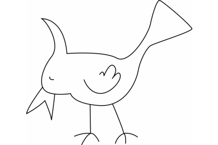 Coloriage Oiseau 19 – 10doigts.fr
