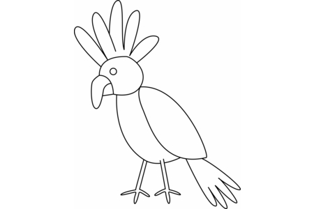 Coloriage Oiseau 22 – 10doigts.fr