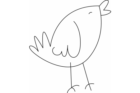 Coloriage Oiseau 28 – 10doigts.fr