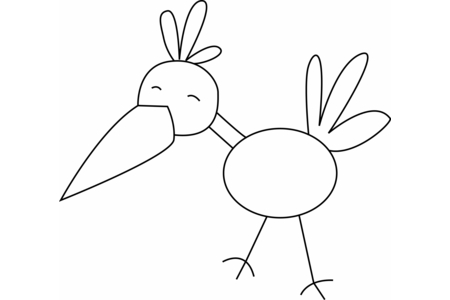 Coloriage Oiseau 29 – 10doigts.fr