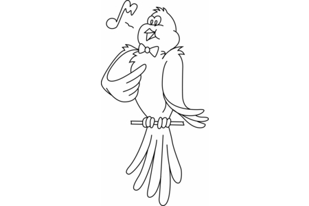 Coloriage Oiseau 30 – 10doigts.fr