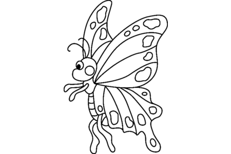 Coloriage Papillon 04 – 10doigts.fr