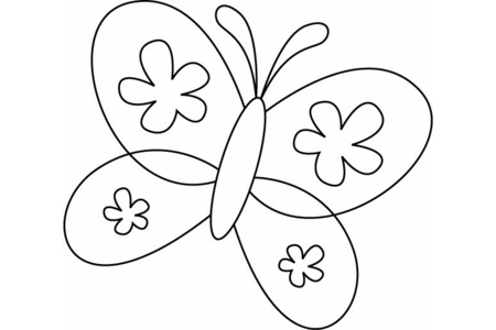 Coloriage Papillon 09 – 10doigts.fr
