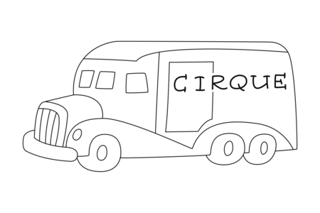 Coloriage Camion 01 – 10doigts.fr