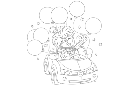 Coloriage Cirque7 – 10doigts.fr