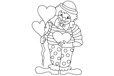 Coloriage Clown 04 – 10doigts.fr