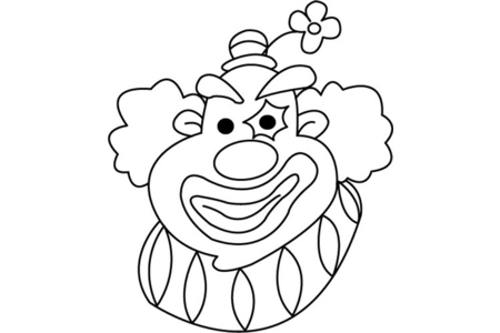 Coloriage Clown 09 – 10doigts.fr