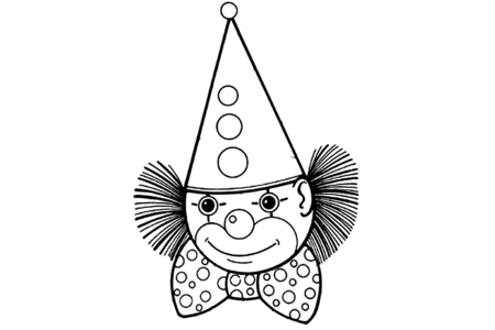 Coloriage Clown 15 – 10doigts.fr