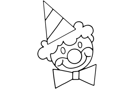 Coloriage Clown 18 – 10doigts.fr