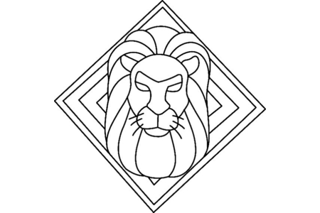 Coloriage Lion 02 – 10doigts.fr
